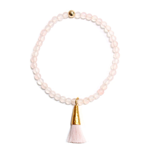 Armband in Rosa mit kleinem Anhänger