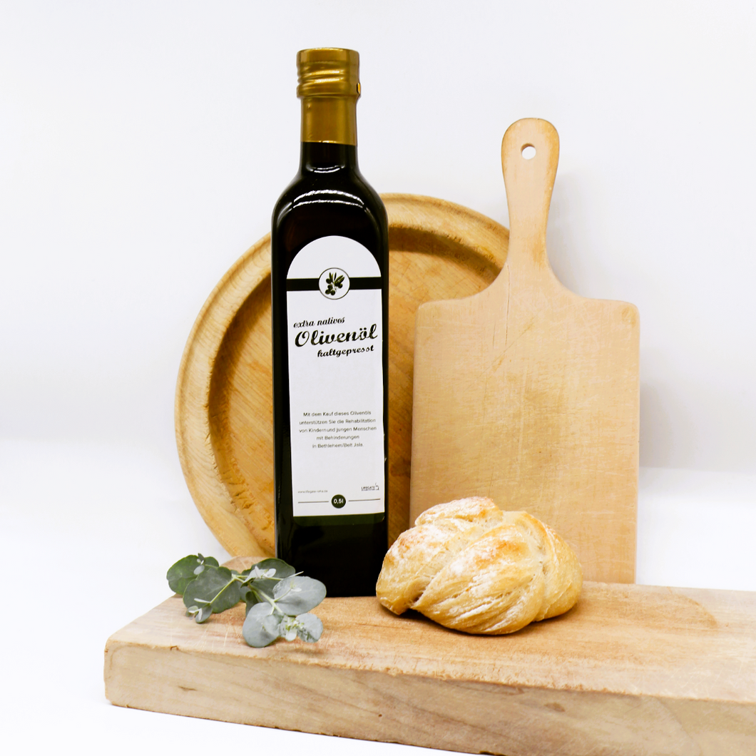 Olivenöl aus Israel kaltgepresst perfekt zum Brot backen