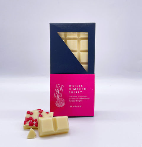 Weisse Himbeer Crispy Schokolade